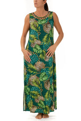 ABITO DONNA  VERDE C3166 652 910 CHARMLINE